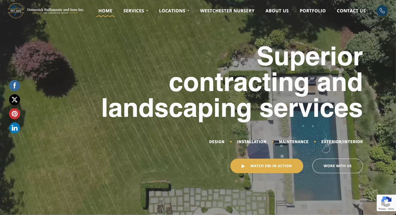 Domenick Bulfamante & Sons Inc. - Best Overall Landscaping Website