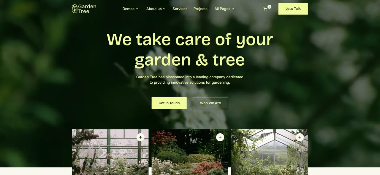 Garden Tree Webflow Website Template